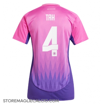 Germania Jonathan Tah #4 Maglia Gara Trasferta Repliche Europei 2024 Donna